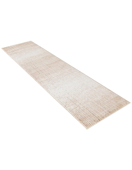 Ivory 2' 2 x 8' Gemstone Runner Area Rug Polypropylene Contemporary Carpet Easy Clean Stain Resistant for Home Design Decorating for Sale at Rug Engine