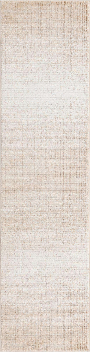 Ivory 2' 2 x 8' Gemstone Runner Area Rug Polypropylene Contemporary Carpet Easy Clean Stain Resistant for Home Design Decorating for Sale at Rug Engine