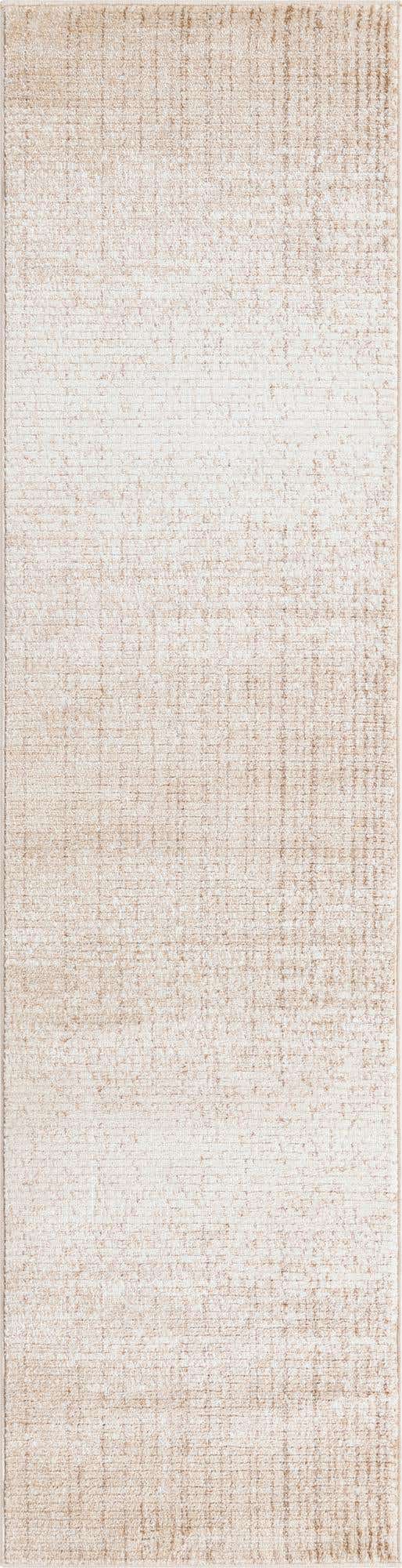 Ivory 2' 2 x 8' Gemstone Runner Area Rug Polypropylene Contemporary Carpet Easy Clean Stain Resistant for Home Design Decorating for Sale at Rug Engine