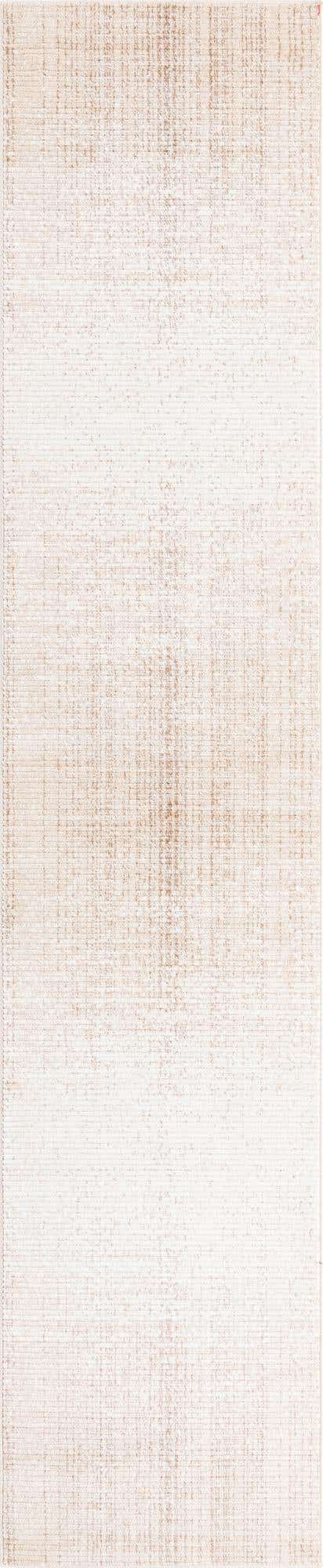 Ivory 2' 7 x 12' Gemstone Runner Area Rug Polypropylene Contemporary Carpet Easy Clean Stain Resistant for Home Design Decorating for Sale at Rug Engine