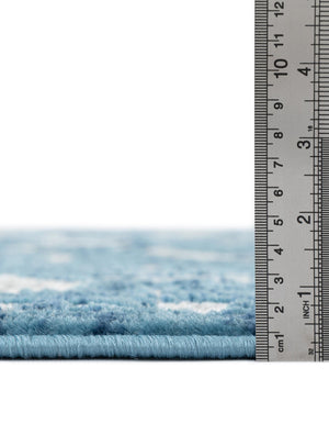 Blue 5' 3 x 5' 3 Boston Octagon Area Rug 55% Polypropylene & 45% Polyester Easy Clean Traditional Classical Carpet for Contemporary Living Dining Room Office Space for Sale at Rug Engine