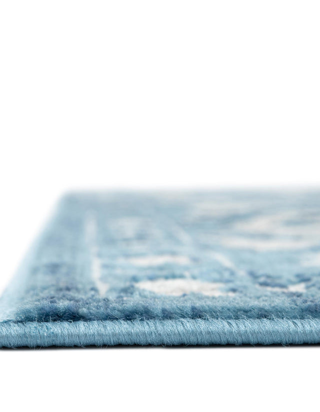 Blue 5' 3 x 5' 3 Boston Octagon Area Rug 55% Polypropylene & 45% Polyester Easy Clean Traditional Classical Carpet for Contemporary Living Dining Room Office Space for Sale at Rug Engine