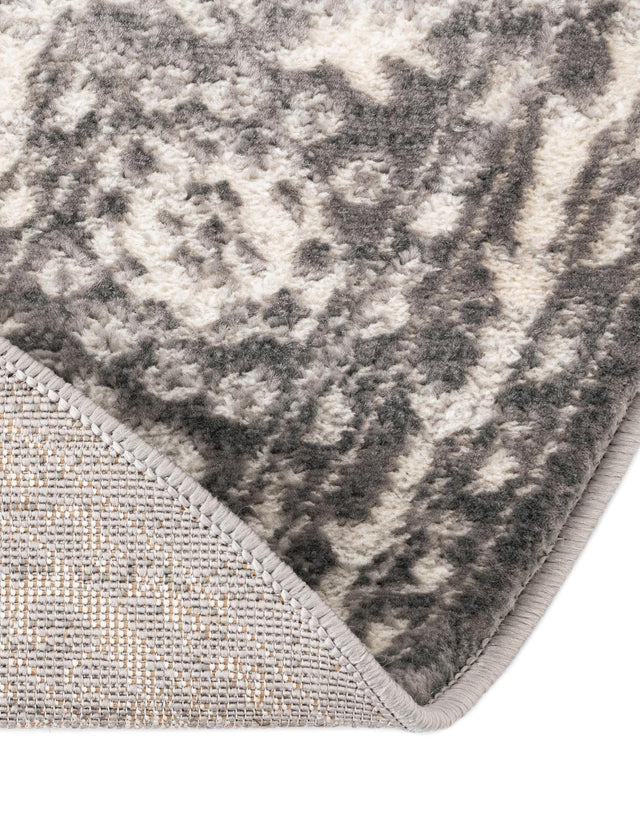Gray 3' 3 x 5' 3 Boston Oval Area Rug 55% Polypropylene & 45% Polyester Easy Clean Traditional Classical Carpet for Contemporary Living Dining Room Office Space for Sale at Rug Engine
