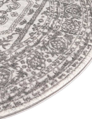 White 3' 3 x 5' 3 Boston Oval Area Rug 55% Polypropylene & 45% Polyester Easy Clean Traditional Classical Carpet for Contemporary Living Dining Room Office Space for Sale at Rug Engine