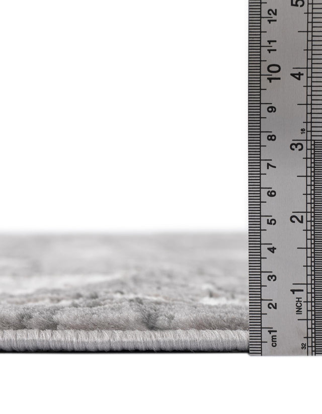 Gray 5' 3 x 5' 3 Boston Octagon Area Rug 55% Polypropylene & 45% Polyester Easy Clean Traditional Classical Carpet for Contemporary Living Dining Room Office Space for Sale at Rug Engine