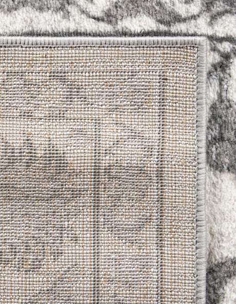 white Gray 5' 3 x 5' 3 Boston Octagon Area Rug 55% Polypropylene & 45% Polyester Easy Clean Traditional Classical Carpet for Contemporary Living Dining Room Office Space for Sale at Rug Engine