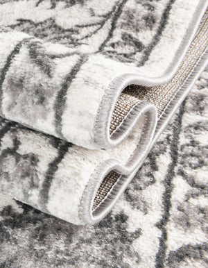 white Gray 5' 3 x 5' 3 Boston Octagon Area Rug 55% Polypropylene & 45% Polyester Easy Clean Traditional Classical Carpet for Contemporary Living Dining Room Office Space for Sale at Rug Engine