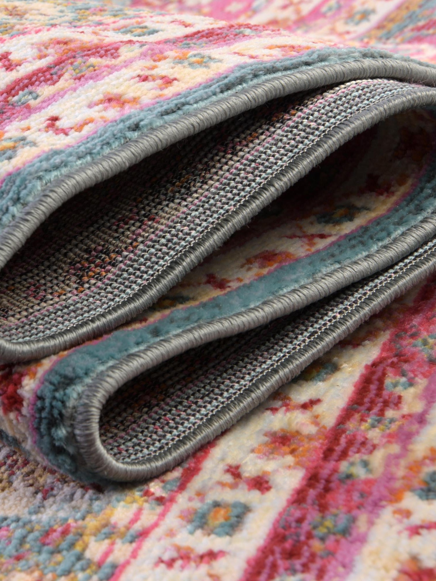 Turquoise 5' x 5' Baracoa Square Area Rug 100% Polypropylene Distressed Vintage Living Dining Room Office Traditional Carpet for Sale at Rug Engine