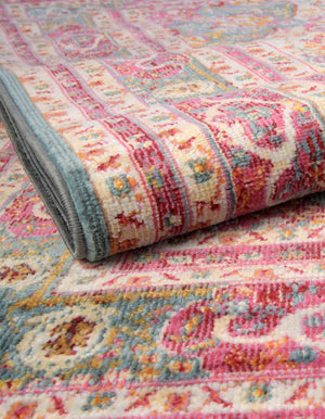 Turquoise 7' 10 x 10' Baracoa Oval Area Rug 100% Polypropylene Distressed Vintage Living Dining Room Office Traditional Carpet for Sale at Rug Engine