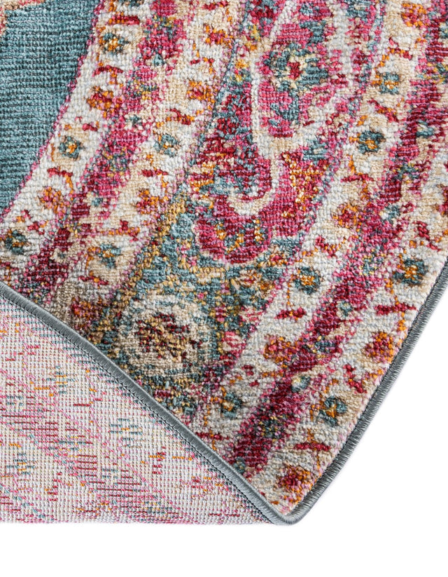 Turquoise 3' 3 x 5' 3 Baracoa Oval Area Rug 100% Polypropylene Distressed Vintage Living Dining Room Office Traditional Carpet for Sale at Rug Engine