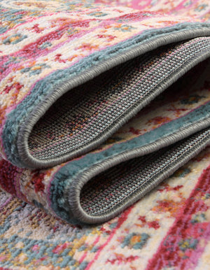 Turquoise 7' 10 x 10' Baracoa Oval Area Rug 100% Polypropylene Distressed Vintage Living Dining Room Office Traditional Carpet for Sale at Rug Engine