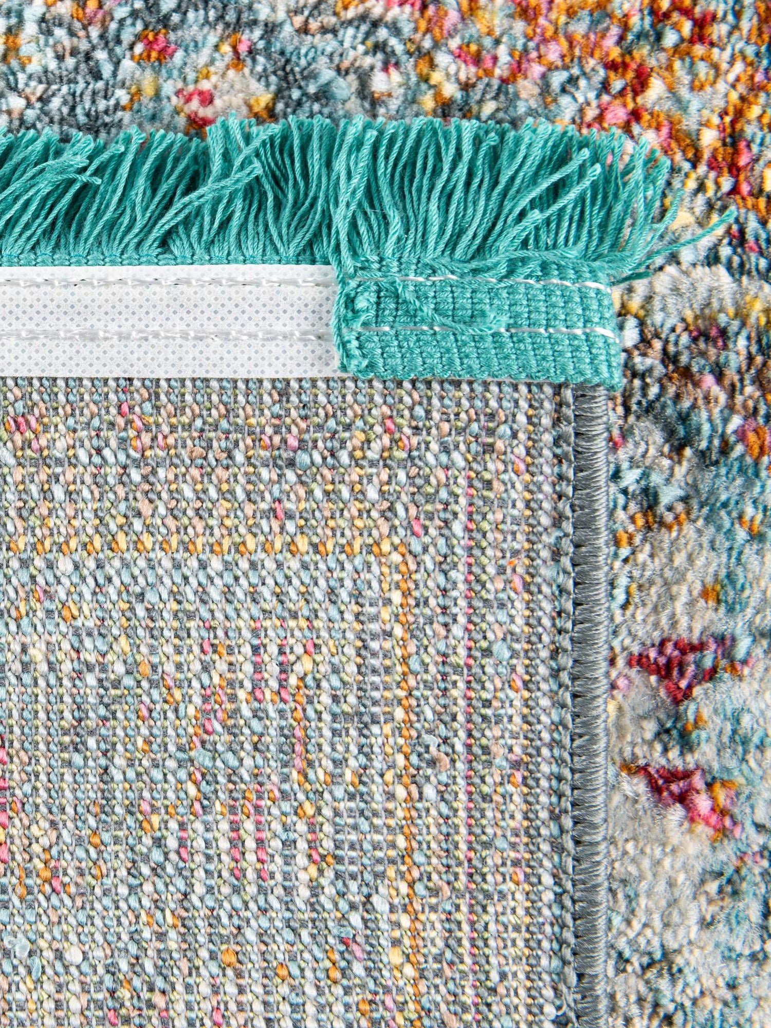 Light Blue 5' x 5' Baracoa Square Area Rug 100% Polypropylene Distressed Vintage Living Dining Room Office Traditional Carpet for Sale at Rug Engine