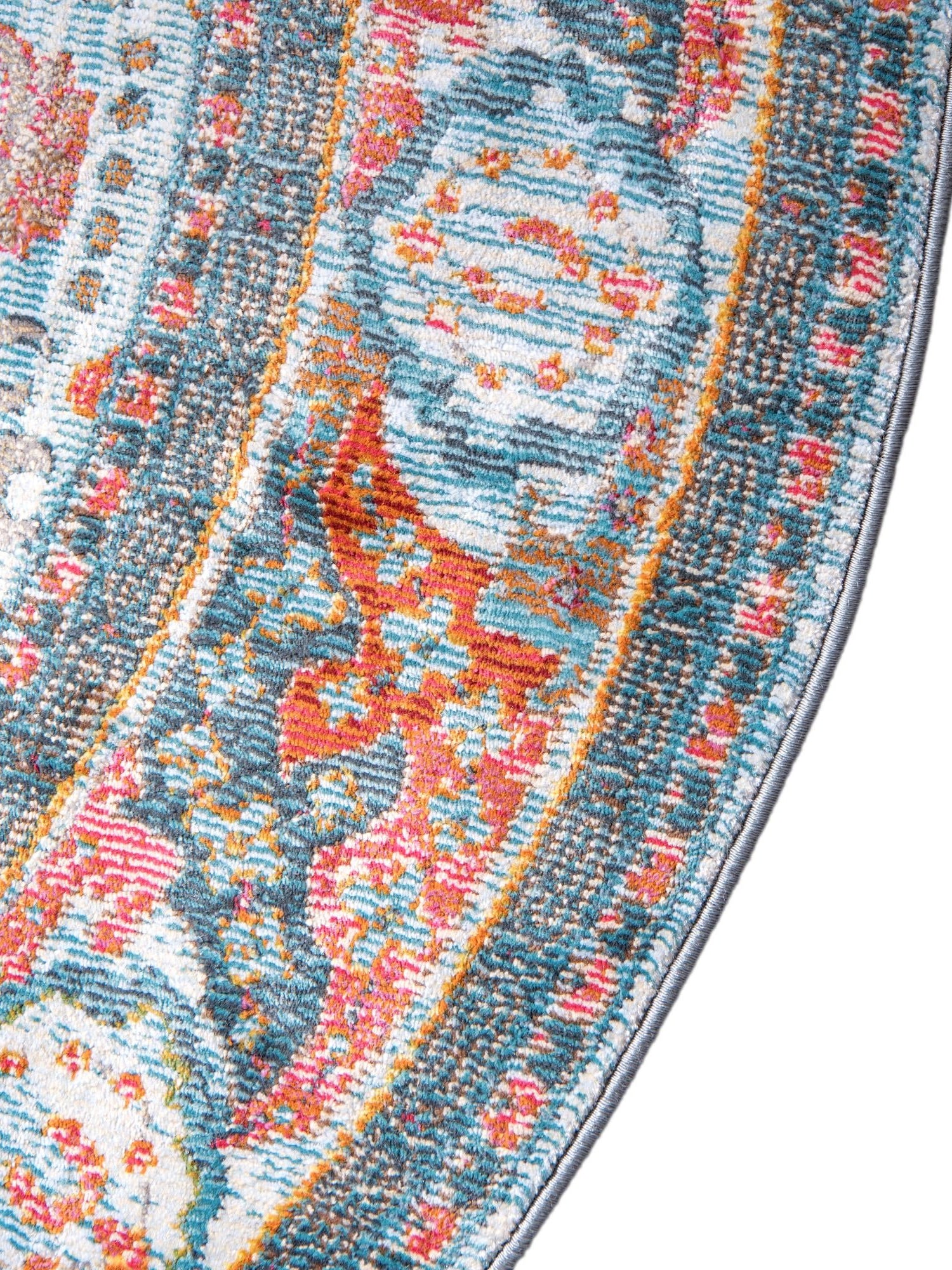 Light Blue 3' 3 x 5' 3 Baracoa Oval Area Rug 100% Polypropylene Distressed Vintage Living Dining Room Office Traditional Carpet for Sale at Rug Engine