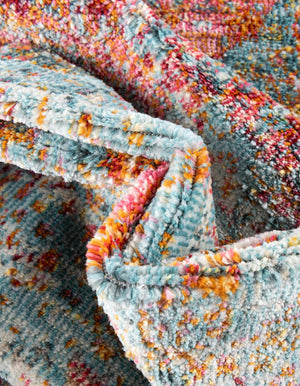 Light Blue 3' 3 x 5' 3 Baracoa Oval Area Rug 100% Polypropylene Distressed Vintage Living Dining Room Office Traditional Carpet for Sale at Rug Engine