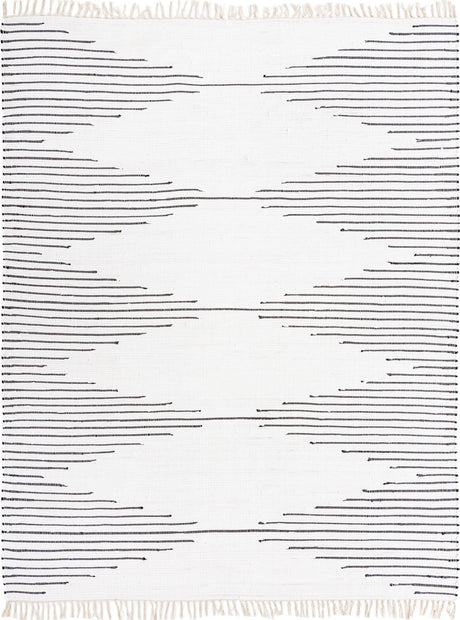 White 8' x 10' Chindi Cotton Rectangle Area Rug Interior Design Home Decor Carpet Mat for Sale at Rug Engine