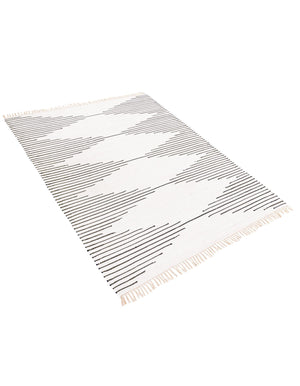 White 8' x 10' Chindi Cotton Rectangle Rug