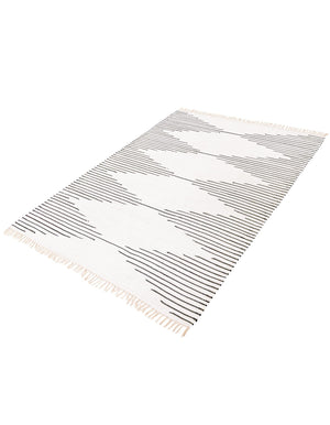 White 8' x 10' Chindi Cotton Rectangle Rug