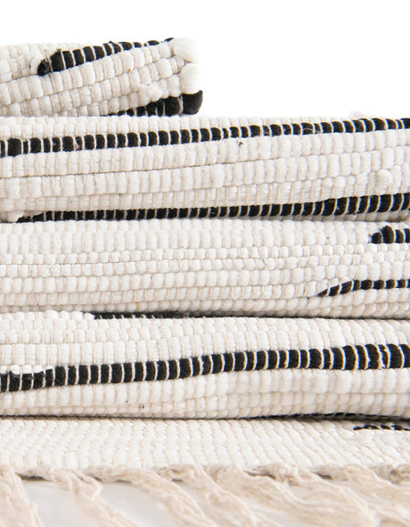White 10' x 10' Chindi Cotton Square Area Rug Interior Design Home Decor Carpet Mat for Sale at Rug Engine