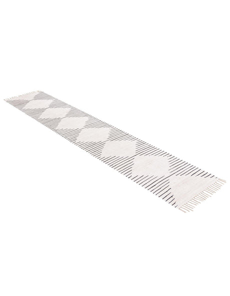 White 2' 11 x 16' 1 Chindi Cotton Runner Area Rug Interior Design Home Decor Carpet Mat for Sale at Rug Engine