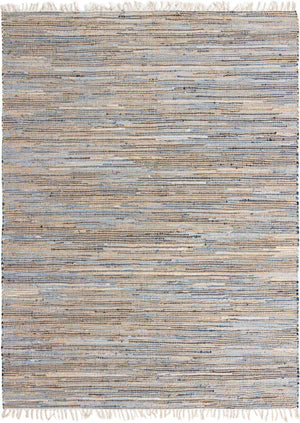 Blue 8' x 10' Chindi Jute Rectangle Rug
