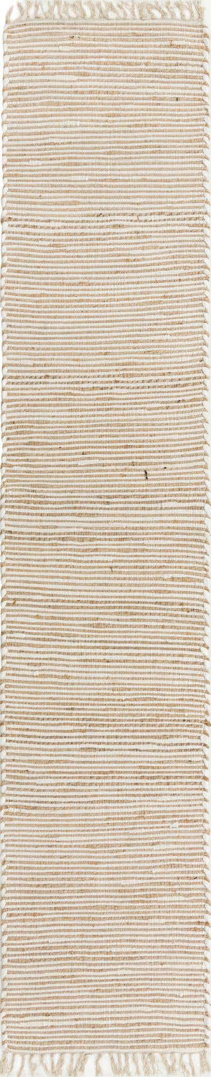 Natural 3' x 13' 1 Chindi Jute Runner Rug