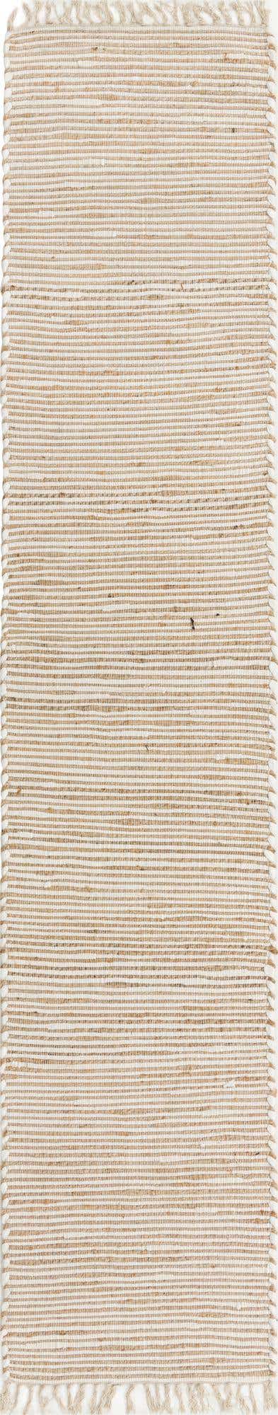 Natural 3' x 13' 1 Chindi Jute Runner Rug