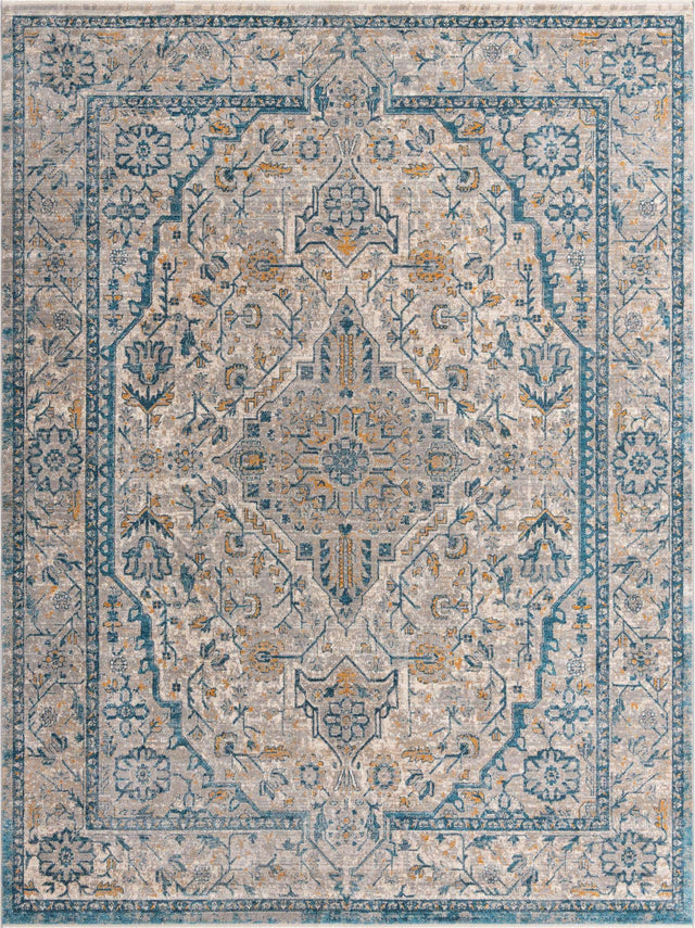 Light Gray 9' x 12' Lola Rectangle Area Rug Polypropylene With Jute Backing Traditional Pattern Easy Clean Carpet for Home Interior Design for Sale at Rug Engine