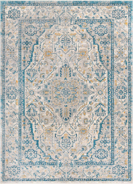 Light Gray 7' x 10' 2 Lola Rectangle Area Rug Polypropylene With Jute Backing Traditional Pattern Easy Clean Carpet for Home Interior Design for Sale at Rug Engine