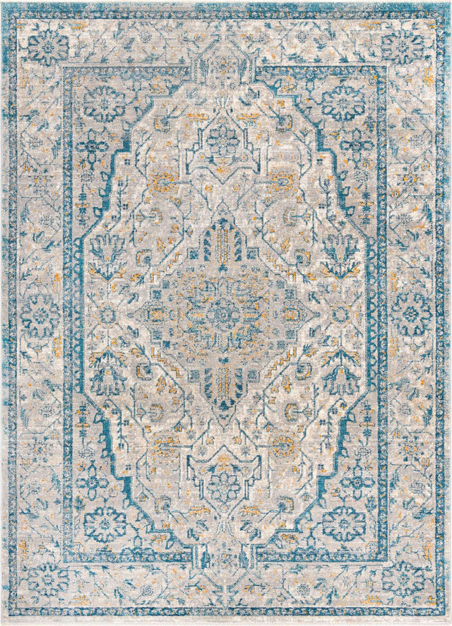 Light Gray 7' x 10' 2 Lola Rectangle Area Rug Polypropylene With Jute Backing Traditional Pattern Easy Clean Carpet for Home Interior Design for Sale at Rug Engine