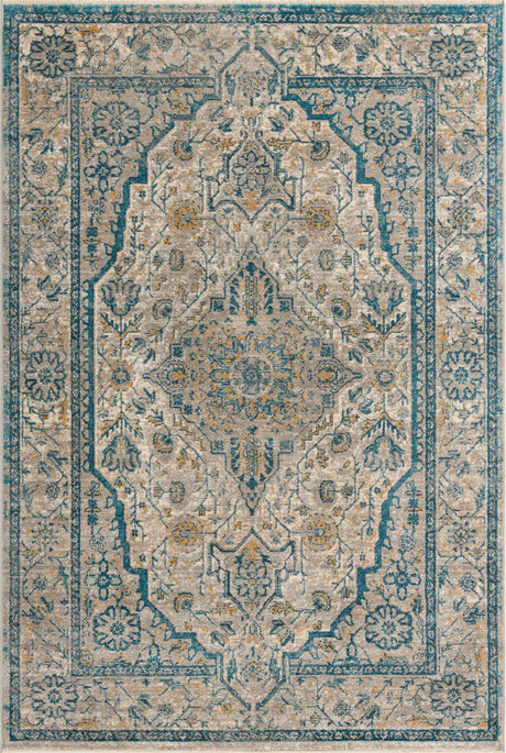 Light Gray 6' x 9' 2 Lola Rectangle Area Rug Polypropylene With Jute Backing Traditional Pattern Easy Clean Carpet for Home Interior Design for Sale at Rug Engine