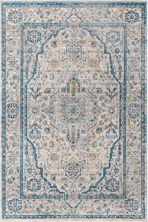 Light Gray 5' 3 x 8' Lola Rectangle Area Rug Polypropylene With Jute Backing Traditional Pattern Easy Clean Carpet for Home Interior Design for Sale at Rug Engine