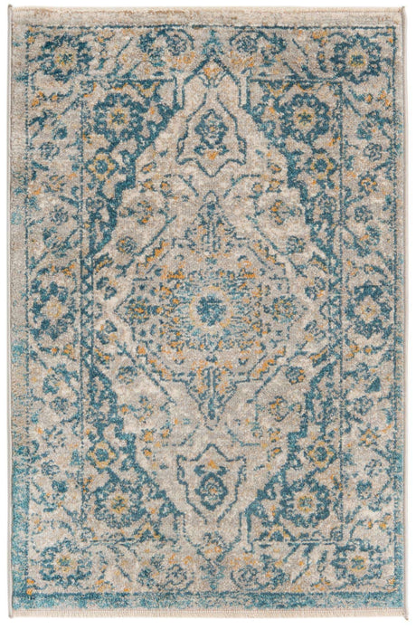 Light Gray 2' x 3' Lola Rectangle Area Rug Polypropylene With Jute Backing Traditional Pattern Easy Clean Carpet for Home Interior Design for Sale at Rug Engine