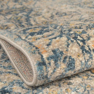 Light Gray 7' 10 x 7' 10 Lola Round Area Rug Polypropylene With Jute Backing Traditional Pattern Easy Clean Carpet for Home Interior Design for Sale at Rug Engine