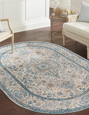 Light Gray 3' 11 x 5' 11 Lola Oval Area Rug Polypropylene With Jute Backing Traditional Pattern Easy Clean Carpet for Home Interior Design for Sale at Rug Engine