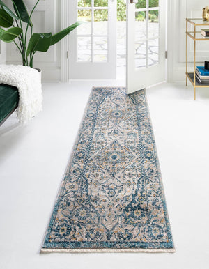 Light Gray 2' x 5' 11 Lola Runner Area Rug Polypropylene With Jute Backing Traditional Pattern Easy Clean Carpet for Home Interior Design for Sale at Rug Engine