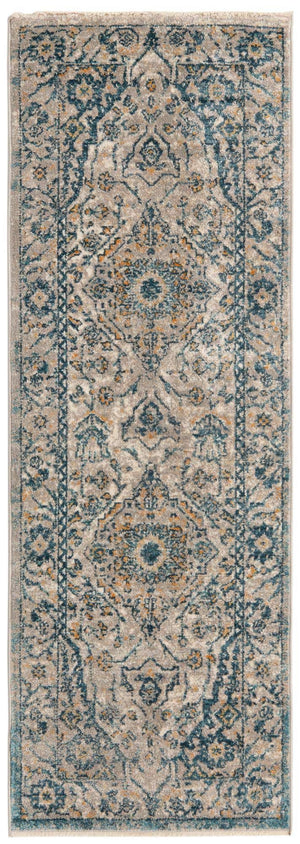 Light Gray 2' x 5' 11 Lola Runner Area Rug Polypropylene With Jute Backing Traditional Pattern Easy Clean Carpet for Home Interior Design for Sale at Rug Engine