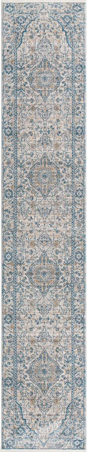 Light Gray 2' 11 x 16' 5 Lola Runner Area Rug Polypropylene With Jute Backing Traditional Pattern Easy Clean Carpet for Home Interior Design for Sale at Rug Engine