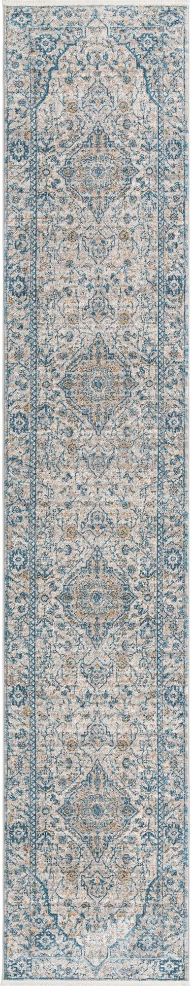 Light Gray 2' 11 x 16' 5 Lola Runner Area Rug Polypropylene With Jute Backing Traditional Pattern Easy Clean Carpet for Home Interior Design for Sale at Rug Engine