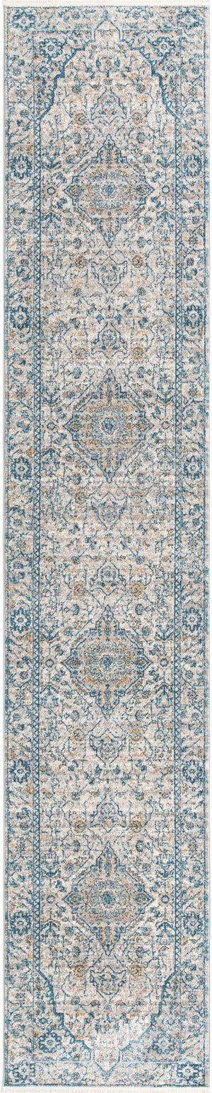 Light Gray 2' 11 x 16' 5 Lola Runner Area Rug Polypropylene With Jute Backing Traditional Pattern Easy Clean Carpet for Home Interior Design for Sale at Rug Engine