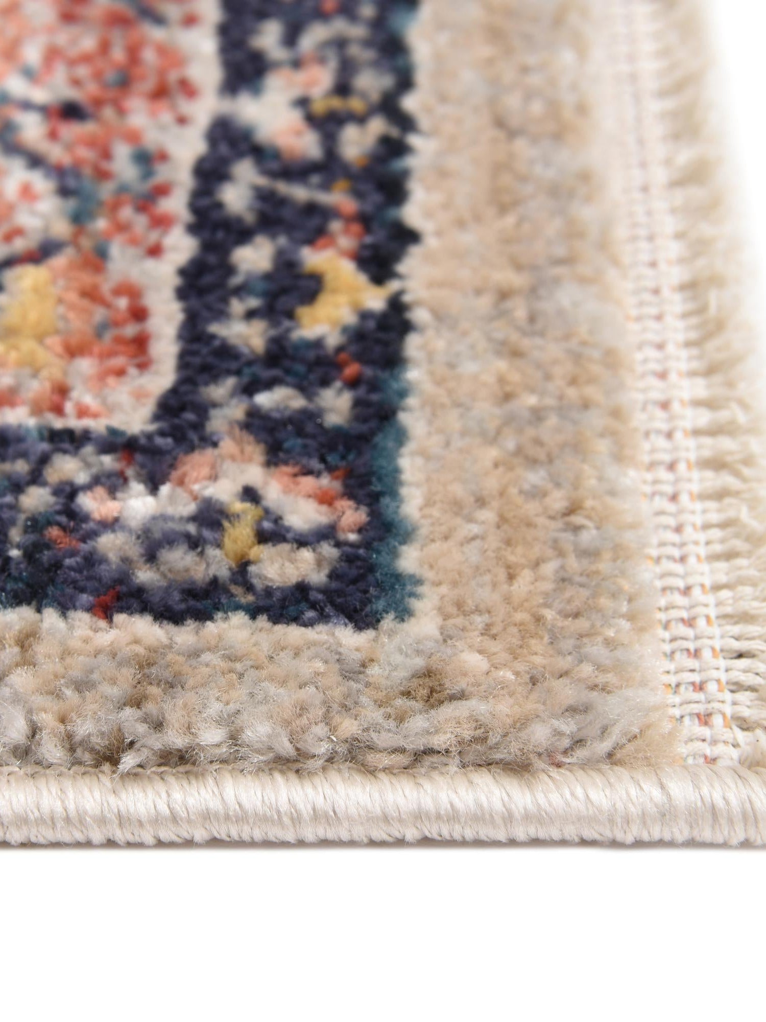 Blue 2' 2 x 3' 1 Lola Rectangle Area Rug Polypropylene With Jute Backing Traditional Pattern Easy Clean Carpet for Home Interior Design for Sale at Rug Engine