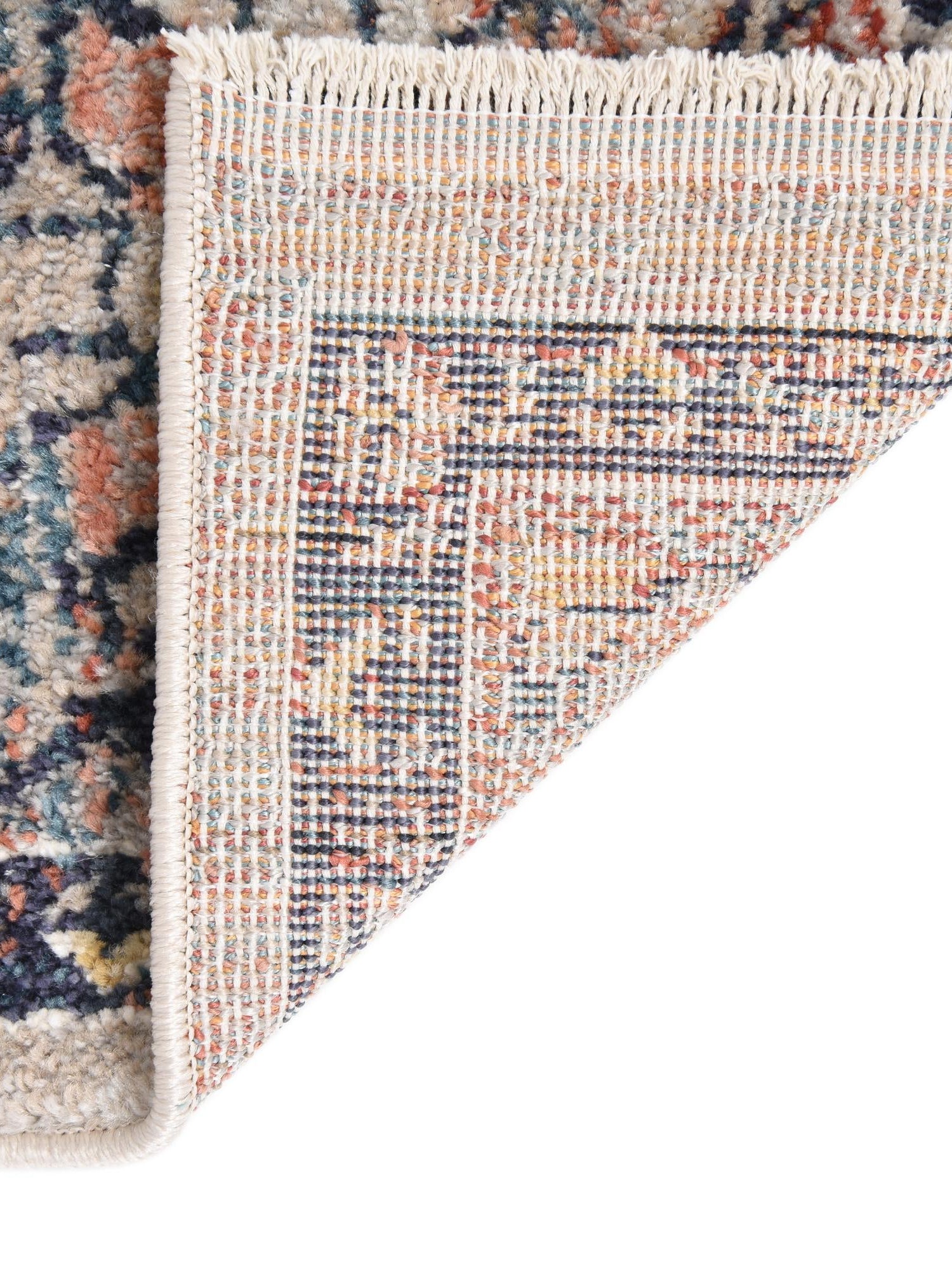 Blue 10' x 12' 4 Lola Rectangle Area Rug Polypropylene With Jute Backing Traditional Pattern Easy Clean Carpet for Home Interior Design for Sale at Rug Engine