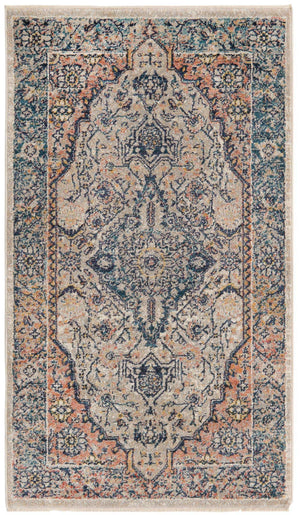 Blue 2' 11 x 5' 3 Lola Rectangle Area Rug Polypropylene With Jute Backing Traditional Pattern Easy Clean Carpet for Home Interior Design for Sale at Rug Engine
