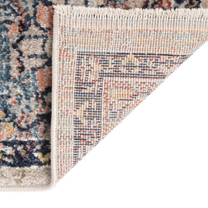 Blue 7' 10 x 7' 10 Lola Square Area Rug Polypropylene With Jute Backing Traditional Pattern Easy Clean Carpet for Home Interior Design for Sale at Rug Engine