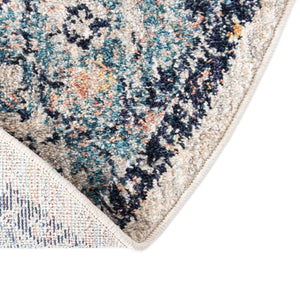 Blue 7' 10 x 10' 2 Lola Oval Area Rug Polypropylene With Jute Backing Traditional Pattern Easy Clean Carpet for Home Interior Design for Sale at Rug Engine