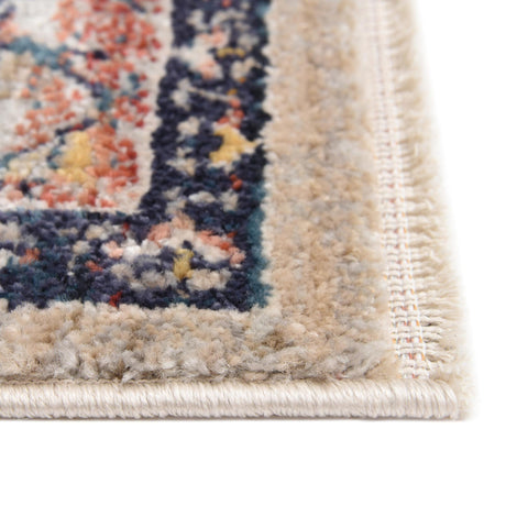 Blue 3' 11 x 3' 11 Lola Octagon Area Rug Polypropylene With Jute Backing Traditional Pattern Easy Clean Carpet for Home Interior Design for Sale at Rug Engine