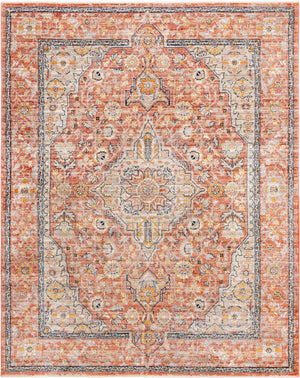 Brick Red 7' 10 x 10' 2 Lola Rectangle Area Rug Polypropylene With Jute Backing Traditional Pattern Easy Clean Carpet for Home Interior Design for Sale at Rug Engine