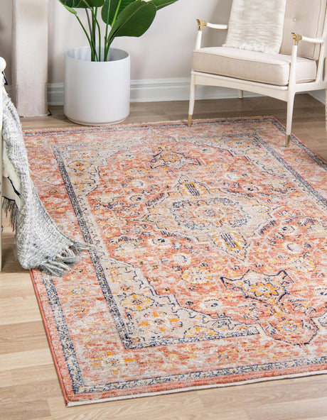 Brick Red 9' x 12' Lola Rectangle Area Rug Polypropylene With Jute Backing Traditional Pattern Easy Clean Carpet for Home Interior Design for Sale at Rug Engine