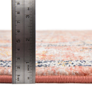 Brick Red 3' 11 x 5' 11 Lola Rectangle Area Rug Polypropylene With Jute Backing Traditional Pattern Easy Clean Carpet for Home Interior Design for Sale at Rug Engine