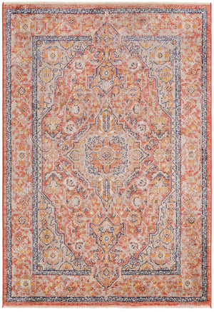 Brick Red 3' 11 x 5' 11 Lola Rectangle Area Rug Polypropylene With Jute Backing Traditional Pattern Easy Clean Carpet for Home Interior Design for Sale at Rug Engine