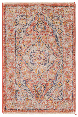 Brick Red 2' x 3' Lola Rectangle Area Rug Polypropylene With Jute Backing Traditional Pattern Easy Clean Carpet for Home Interior Design for Sale at Rug Engine